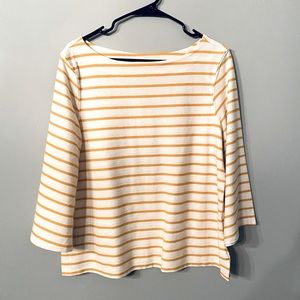 Boatneck striped top